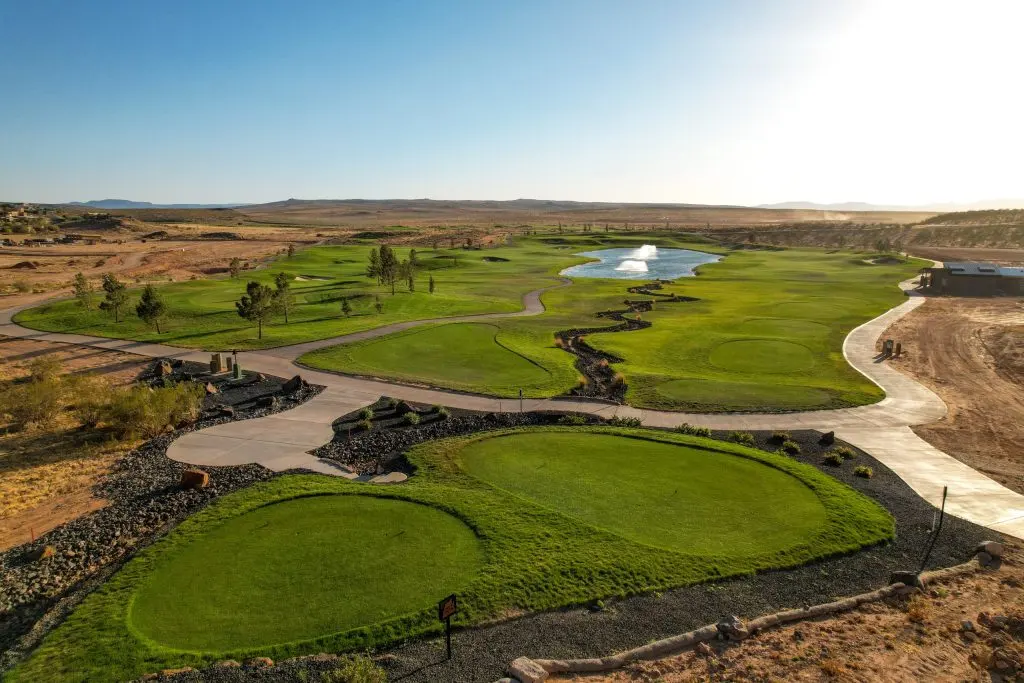 Fairway at Copper Rock golf course in Hurricane, Utah
