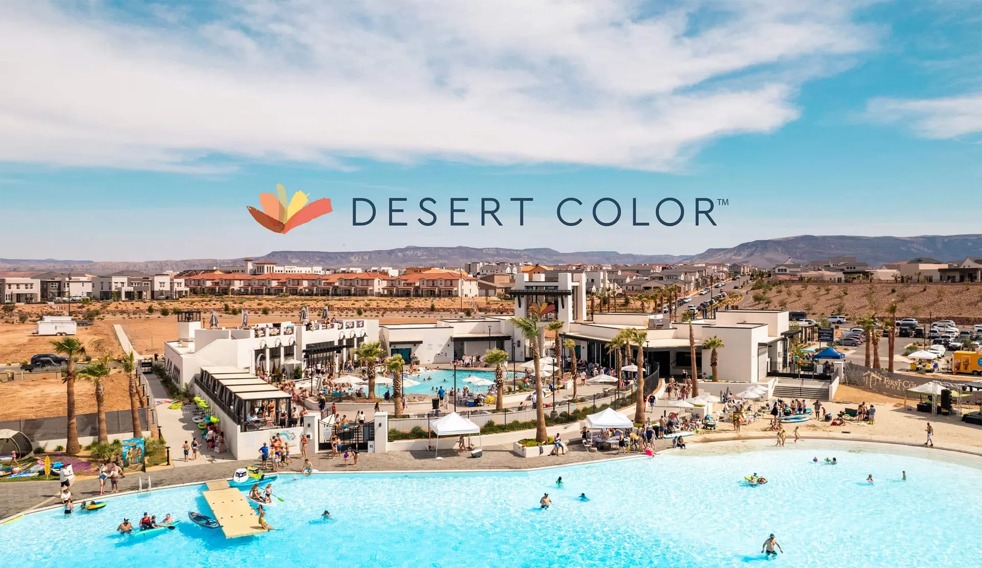 Aerial view of the Desert Color community in St. George, Utah