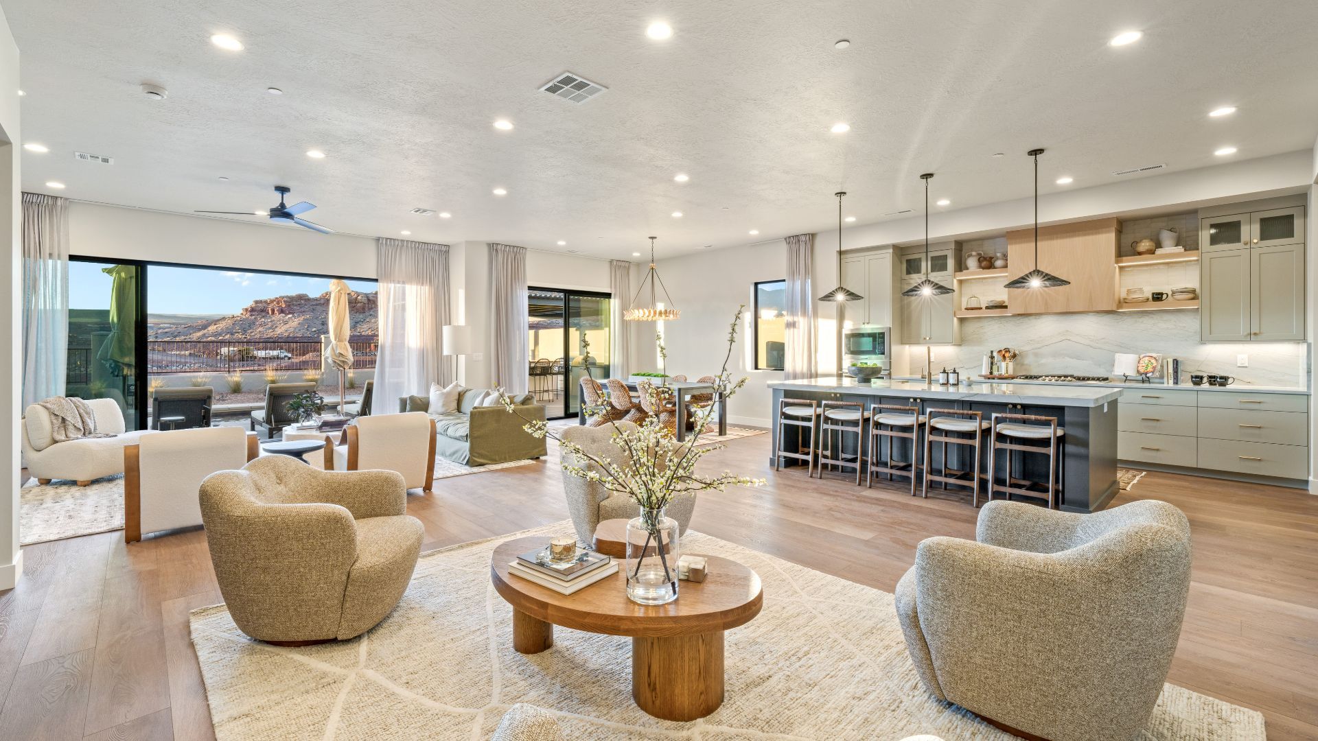 Clubhouse interior at The Isles at Coral Canyon — the amenity standard that vacation rental interiors compete against in Washington, Utah