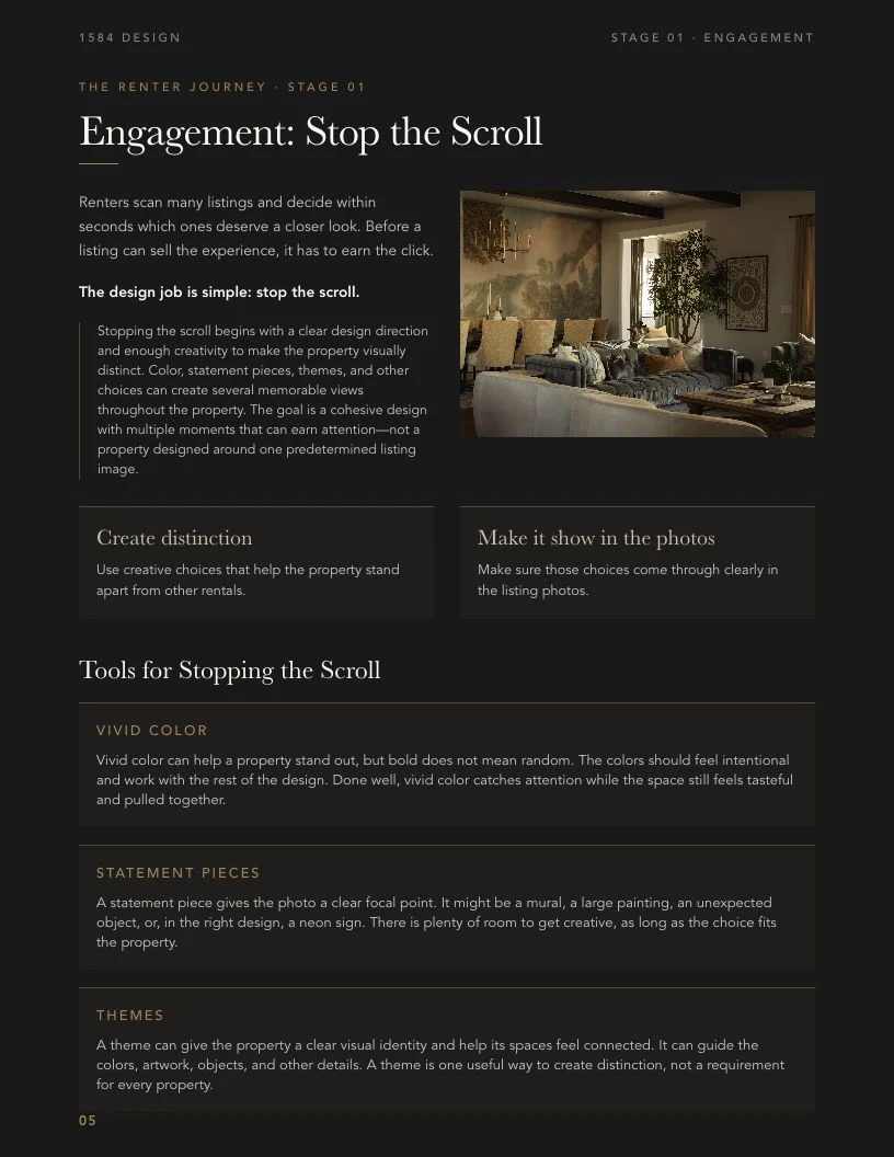 Vacation Rental Performance Playbook page